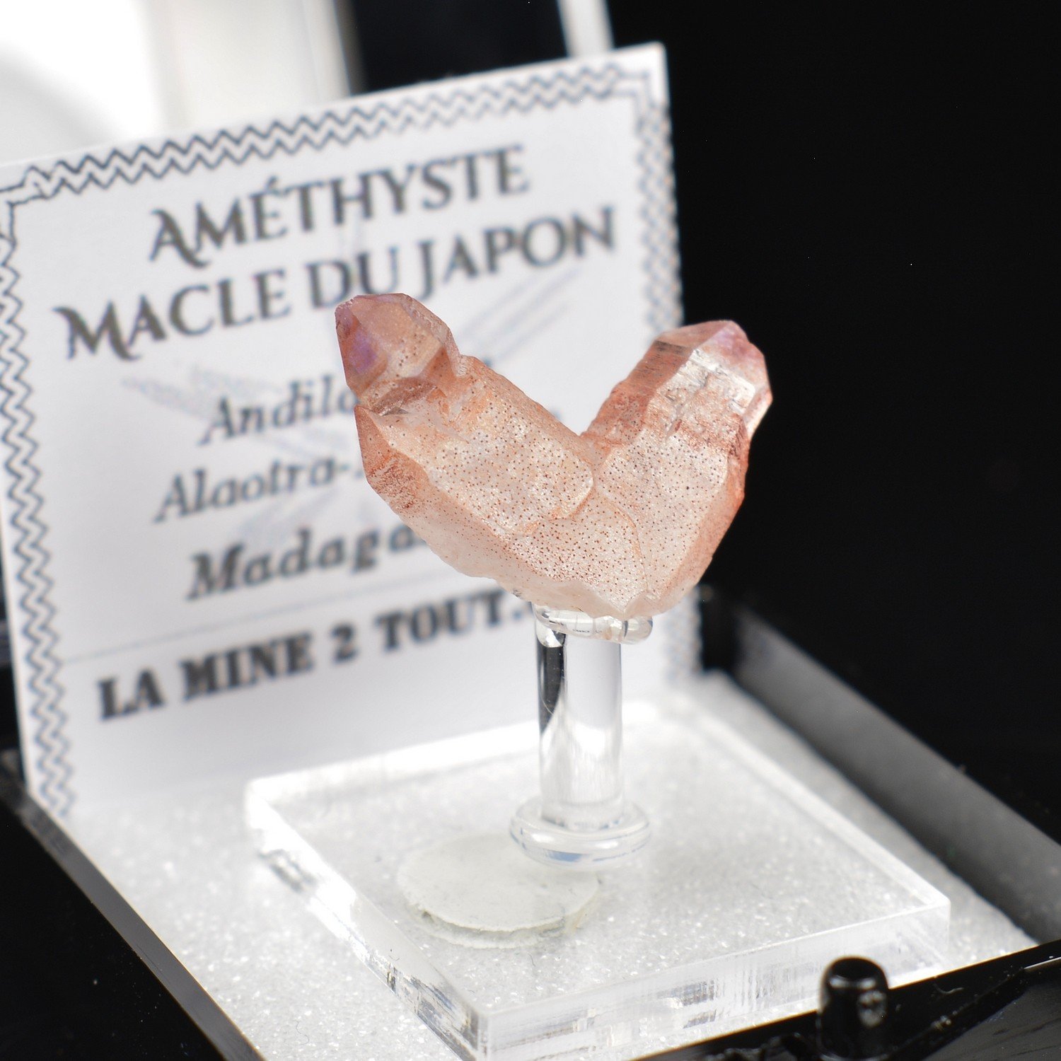 Japanese Twin Quartz - Andilamena, Madagascar