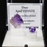 AMETHYST - DUO Cut Stone and Crystallized Stone