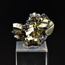 Pyrite et sphalérite - Mine Borieva, Madan, Bulgarie