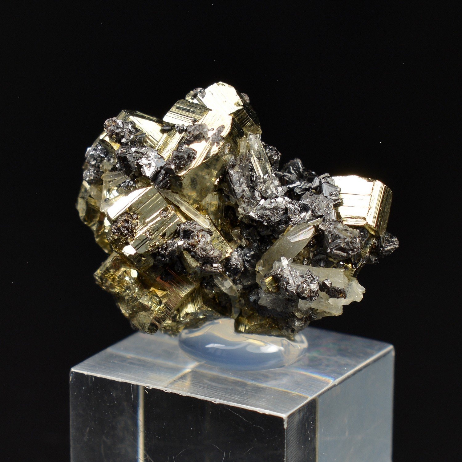 Pyrite and Sphalerite - Borieva Mine, Madan, Bulgaria