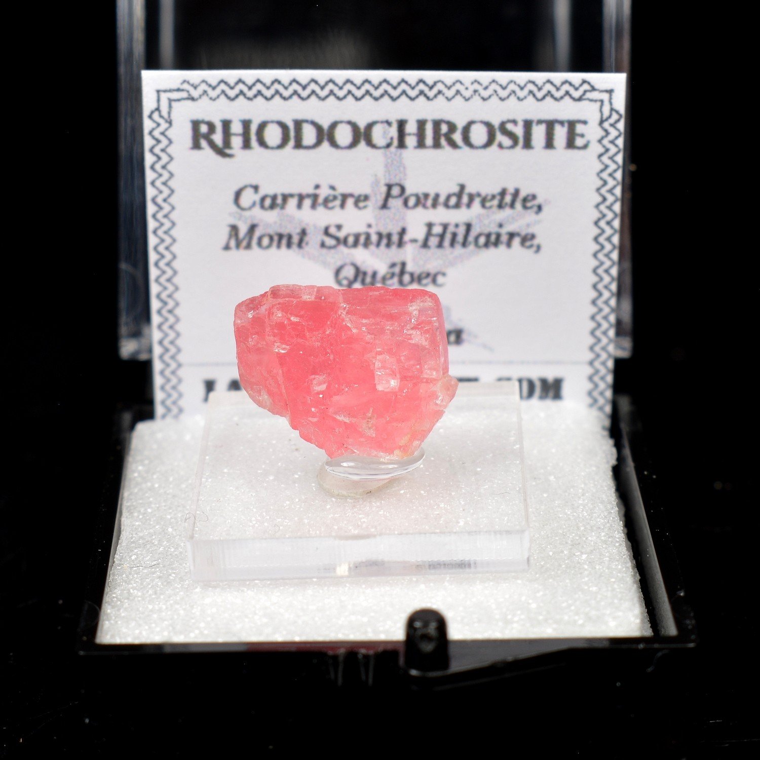 Rhodochrosite - Poudrette Quarry, Mont Saint-Hilaire, Quebec, Canada