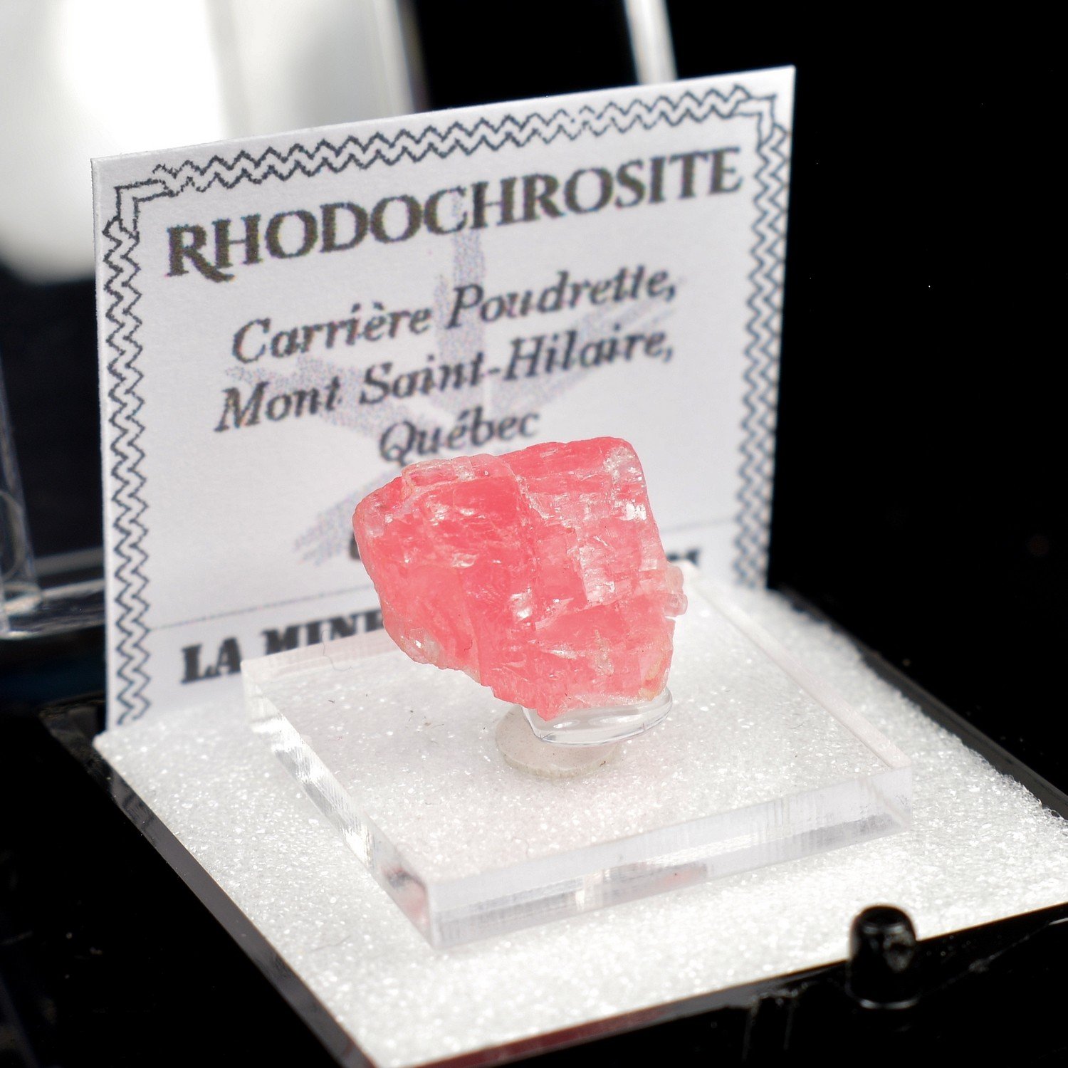 Rhodochrosite - Poudrette Quarry, Mont Saint-Hilaire, Quebec, Canada