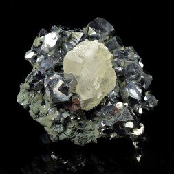 Calcite on Galena - Madan, Bulgaria