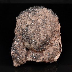 Hematite on quartz - Bernardstein Vein, Tête du Violu, Sainte-Marie-aux-Mines, Haut-Rhin, France