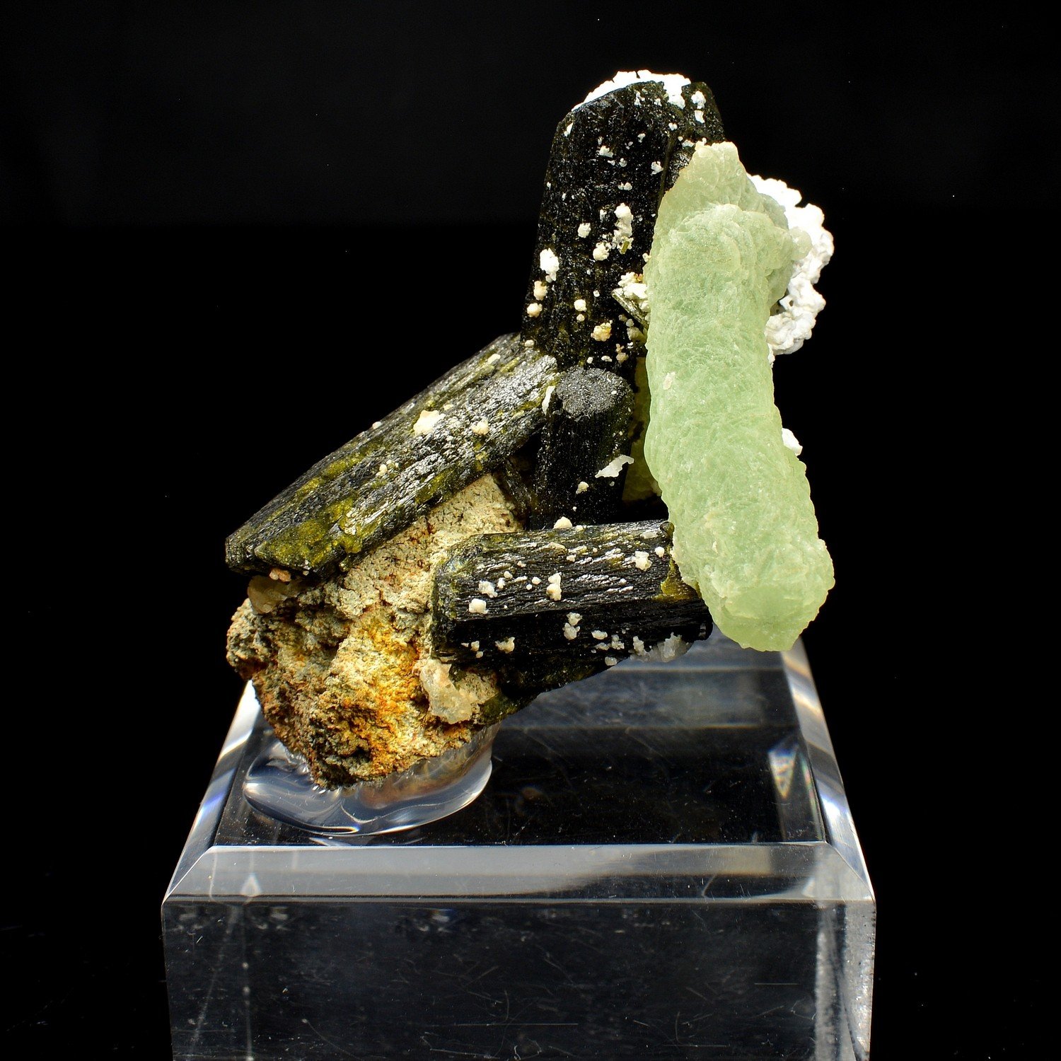 Prehnite et épidote - Diamonkara, Kayes, Mali