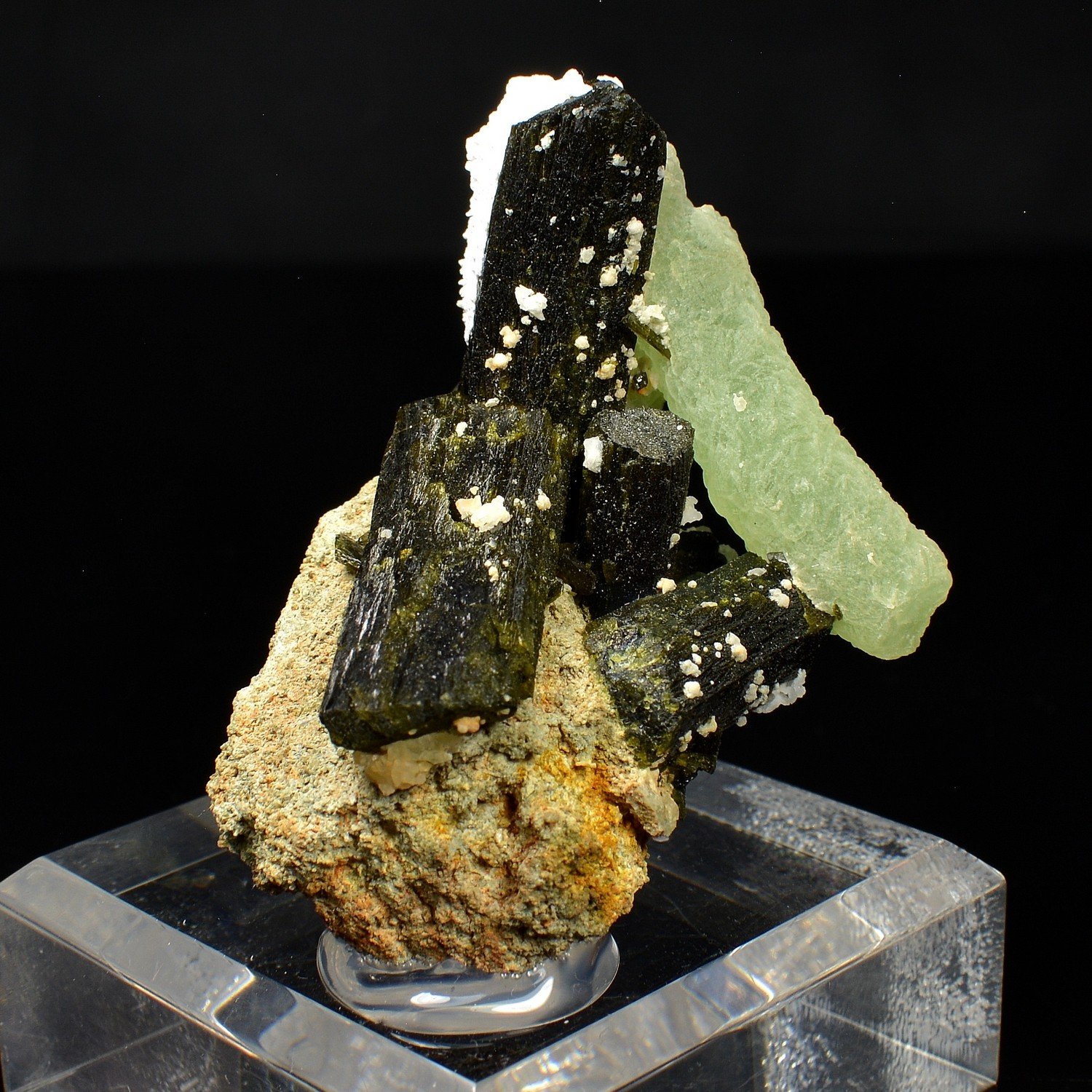 Prehnite et épidote - Diamonkara, Kayes, Mali