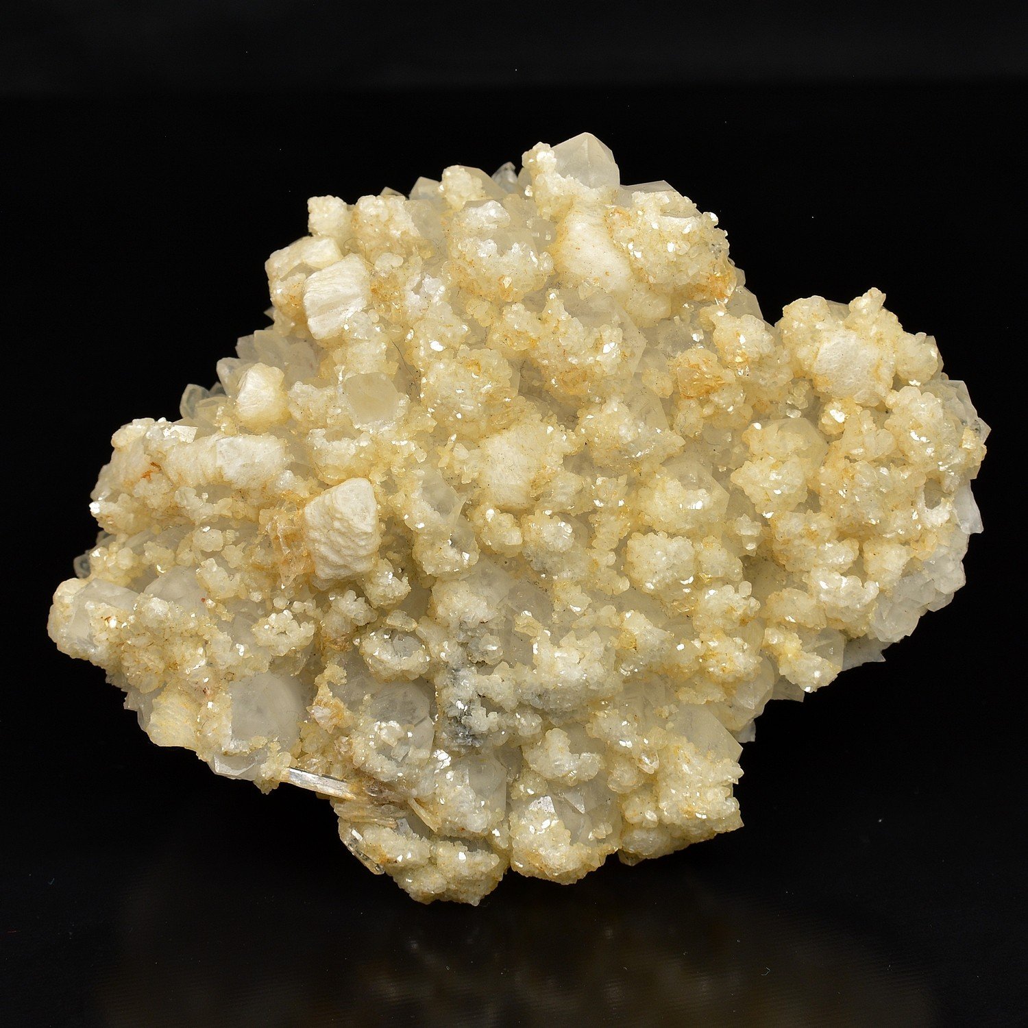 Siderite on quartz - Chihuahua, Mexico