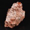 Quartz hématoïde et gypse - Pyrénées-Orientales, France Quartz hématoïde et gypse - Pyrénées-Orientales, France