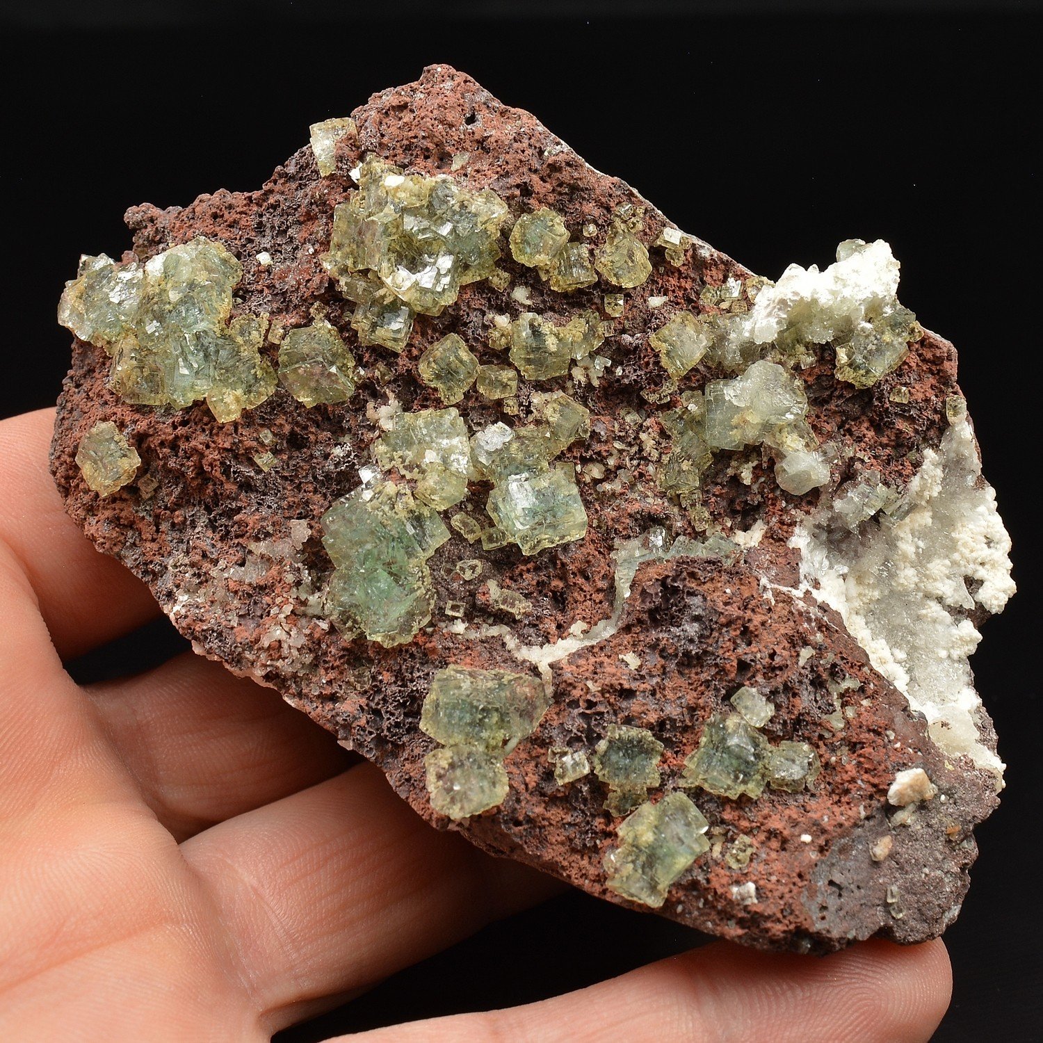 Apophyllite et mordénite - District de Nashik, Maharashtra, Inde Apophyllite et mordénite - District de Nashik, Maharashtra, Inde