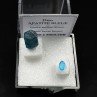 APATITE - DUO Cut Stone and Crystallized Stone APATITE - DUO Cut Stone and Crystallized Stone