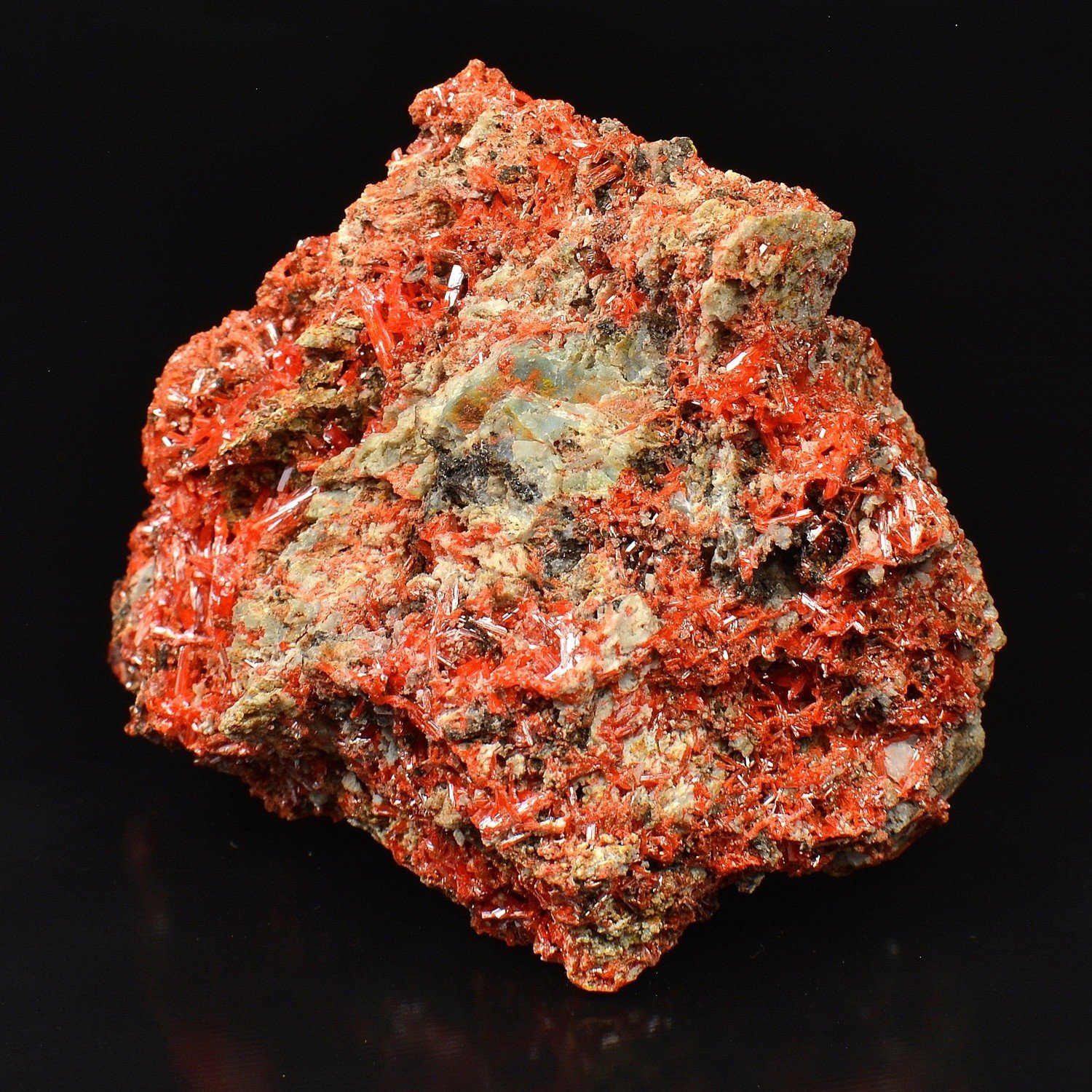 Crocoite - Red Lead Mine, Tasmania, Australia Crocoite - Red Lead Mine, Tasmania, Australia