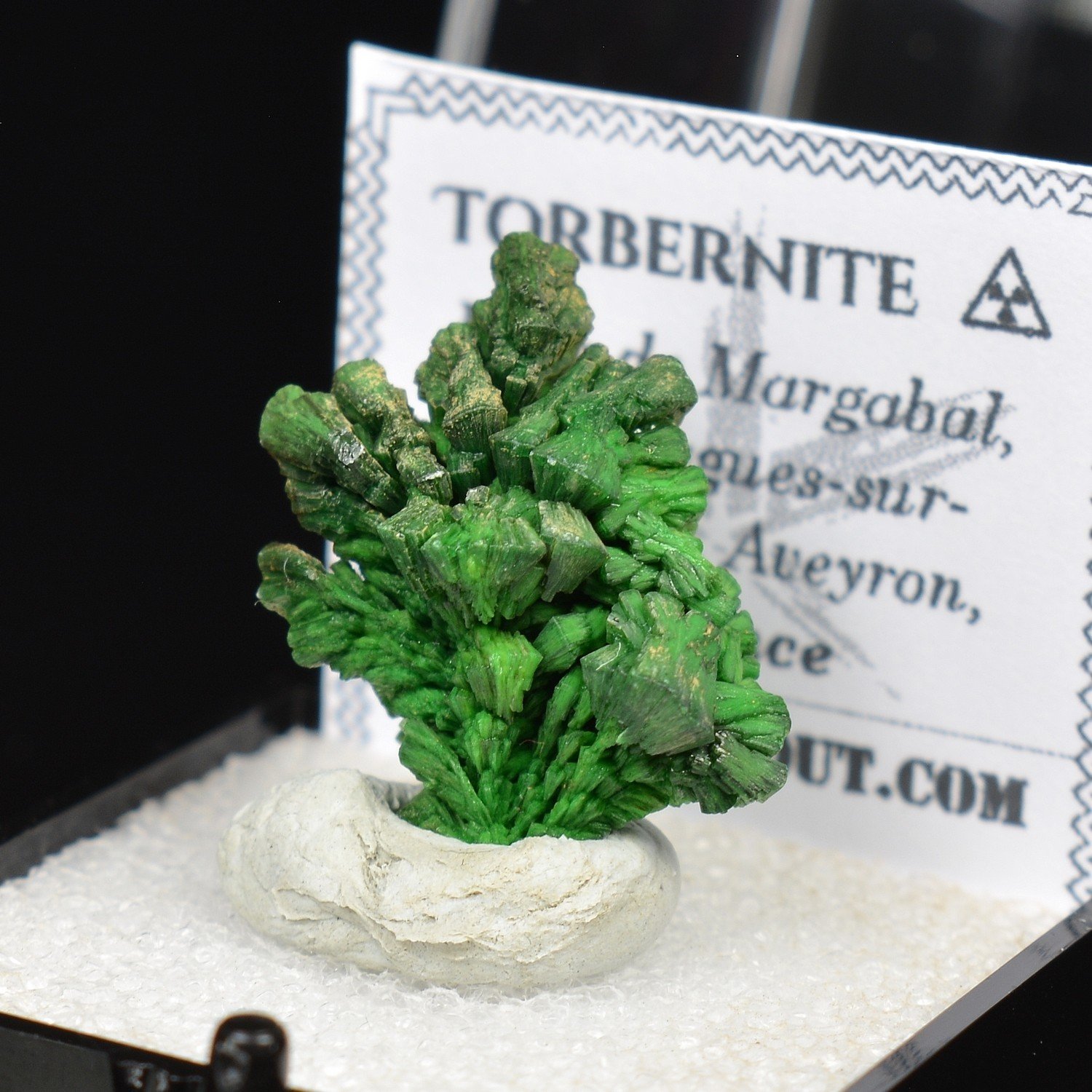 Torbernite - Margabal, Aveyron, France