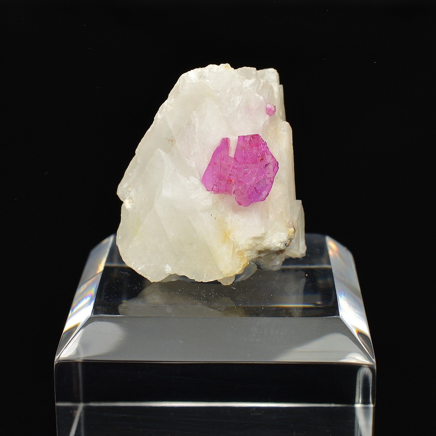 Ruby on Calcite – Mogok, Myanmar (Burma)