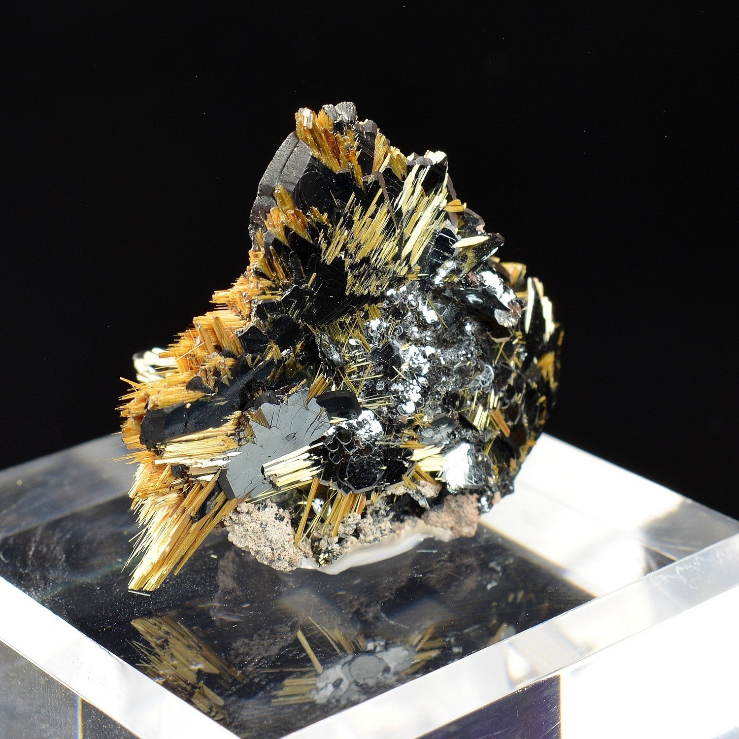 Rutile et hématite - Novo Horizonte, Bahia, Brésil