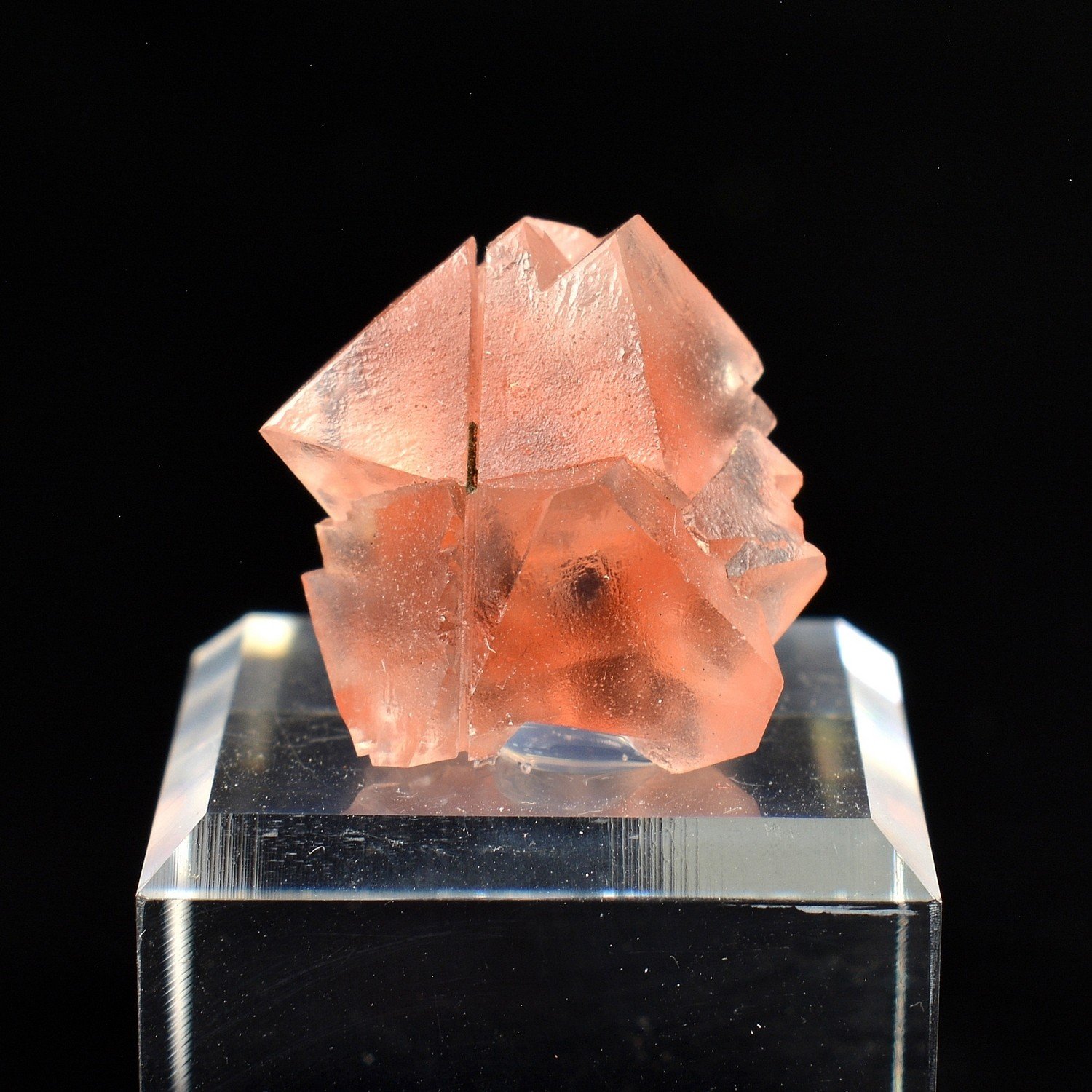 Pink Fluorite - Aiguille du Moine, Haute-Savoie, France