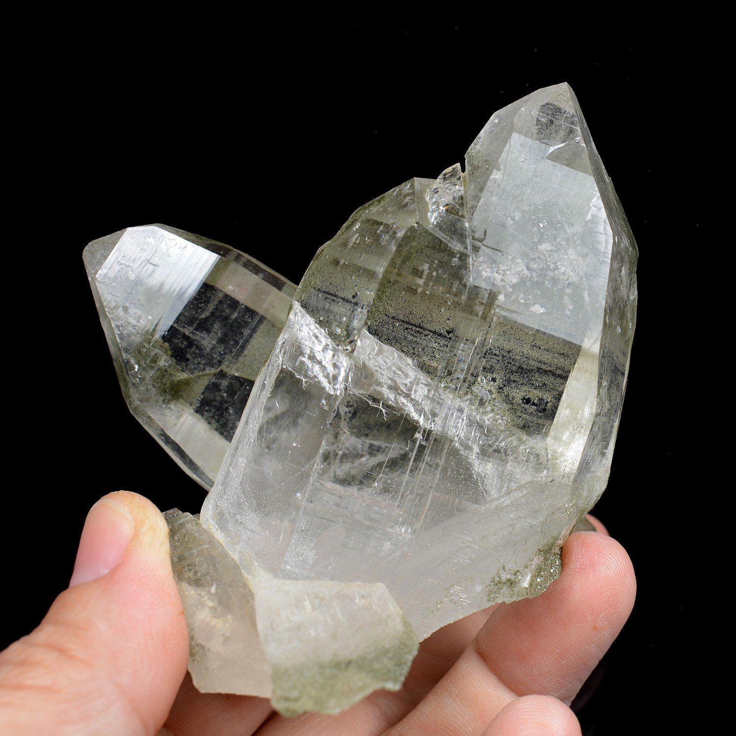 Quartz and chlorite - Ganesh Himal, Nepal Quartz and chlorite - Ganesh Himal, Nepal