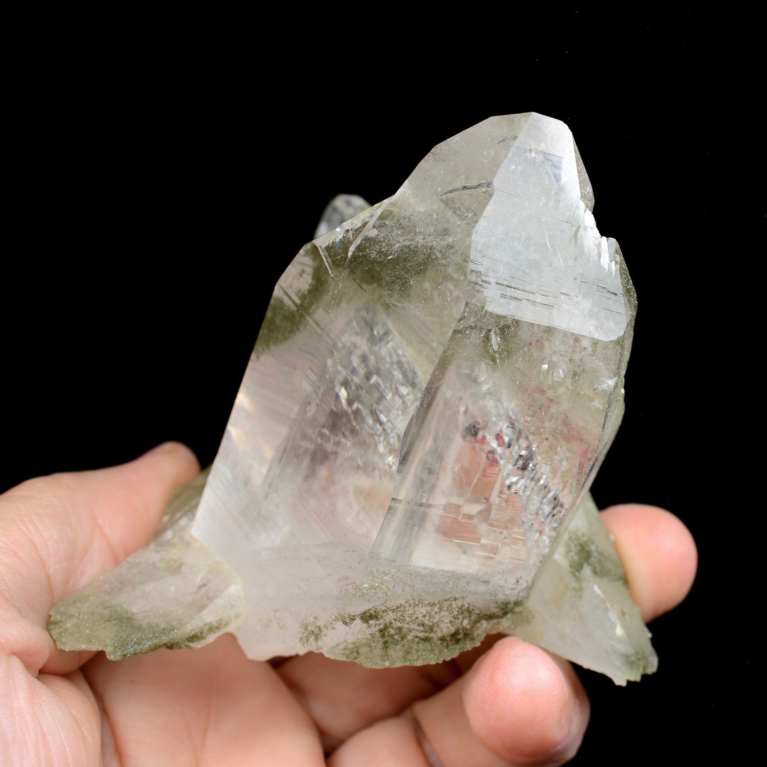 Quartz et chlorite - Ganesh Himal, Népal Quartz et chlorite - Ganesh Himal, Népal