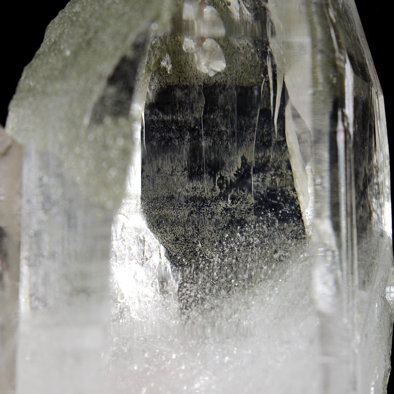Quartz et chlorite - Ganesh Himal, Népal Quartz et chlorite - Ganesh Himal, Népal