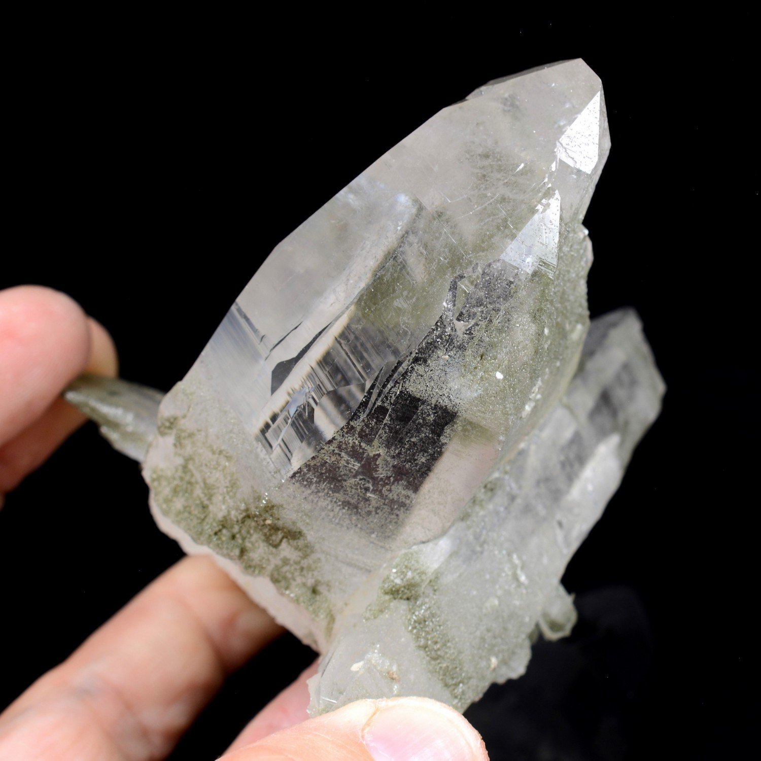 Quartz and chlorite - Ganesh Himal, Nepal Quartz and chlorite - Ganesh Himal, Nepal