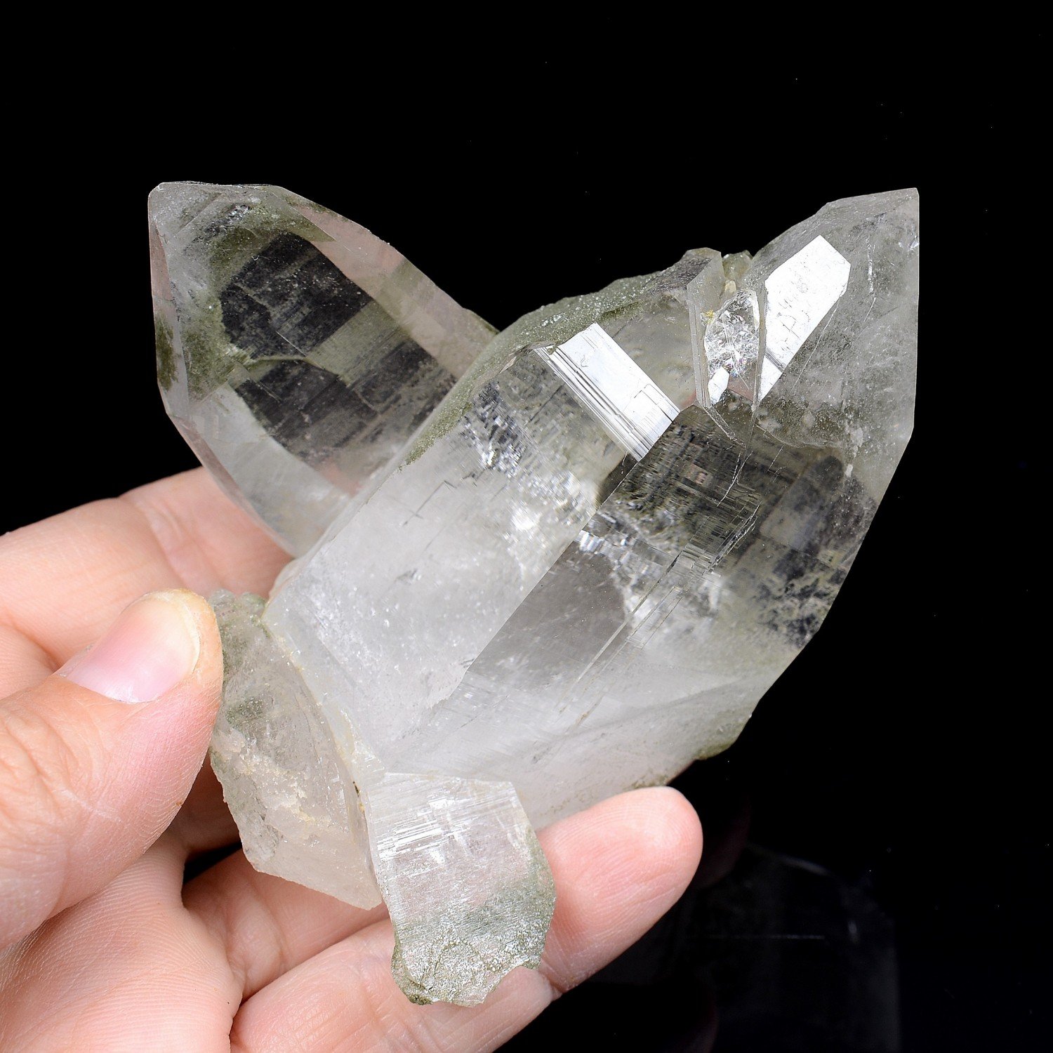 Quartz and chlorite - Ganesh Himal, Nepal Quartz and chlorite - Ganesh Himal, Nepal
