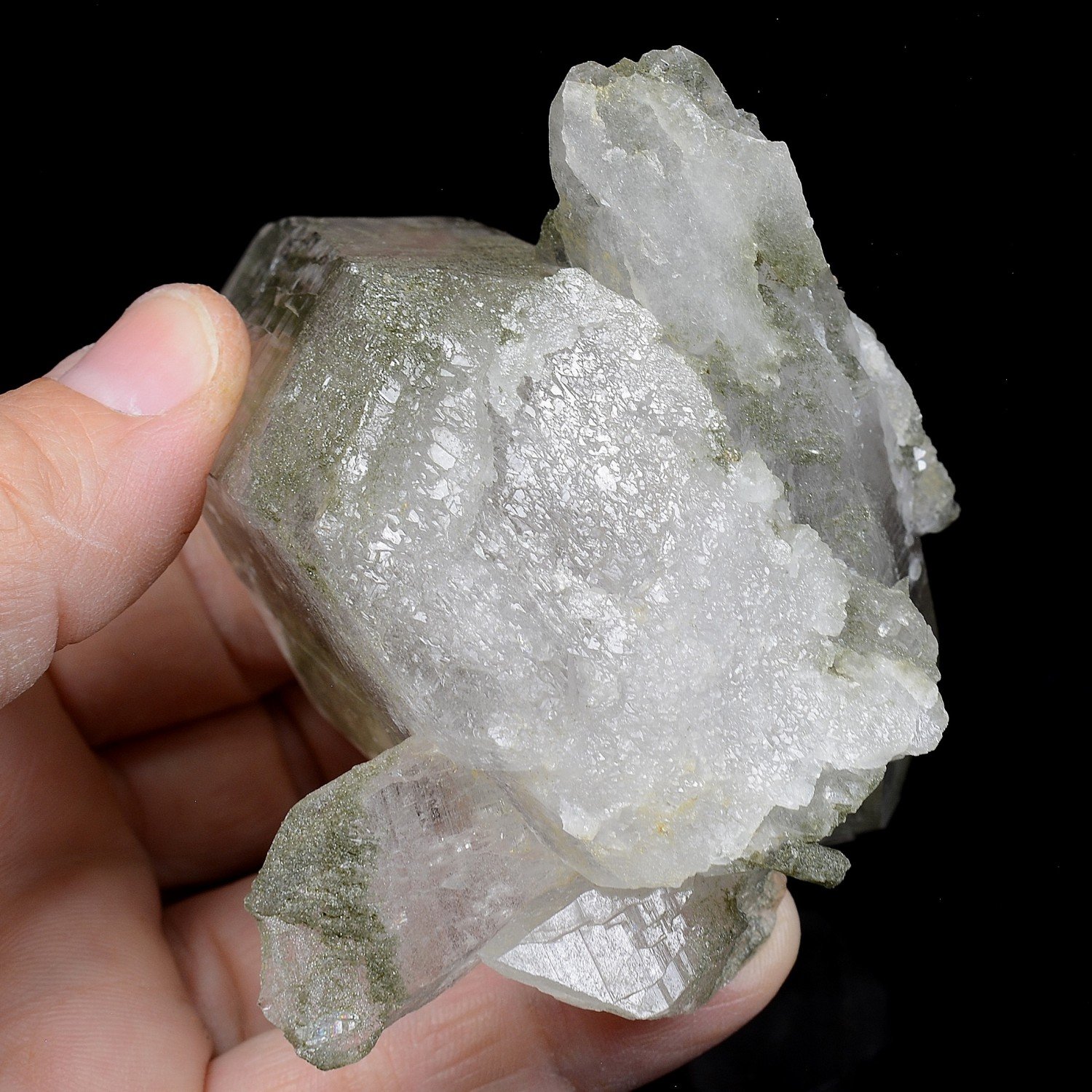 Quartz et chlorite - Ganesh Himal, Népal Quartz et chlorite - Ganesh Himal, Népal
