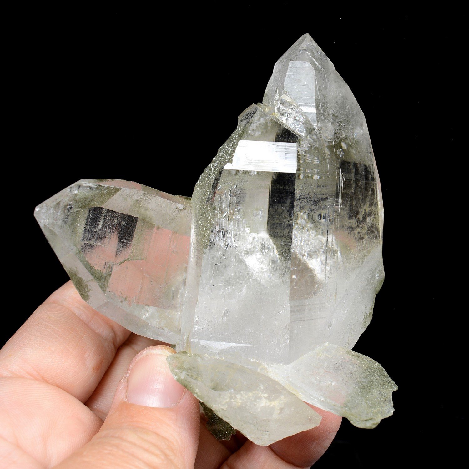 Quartz and chlorite - Ganesh Himal, Nepal Quartz and chlorite - Ganesh Himal, Nepal