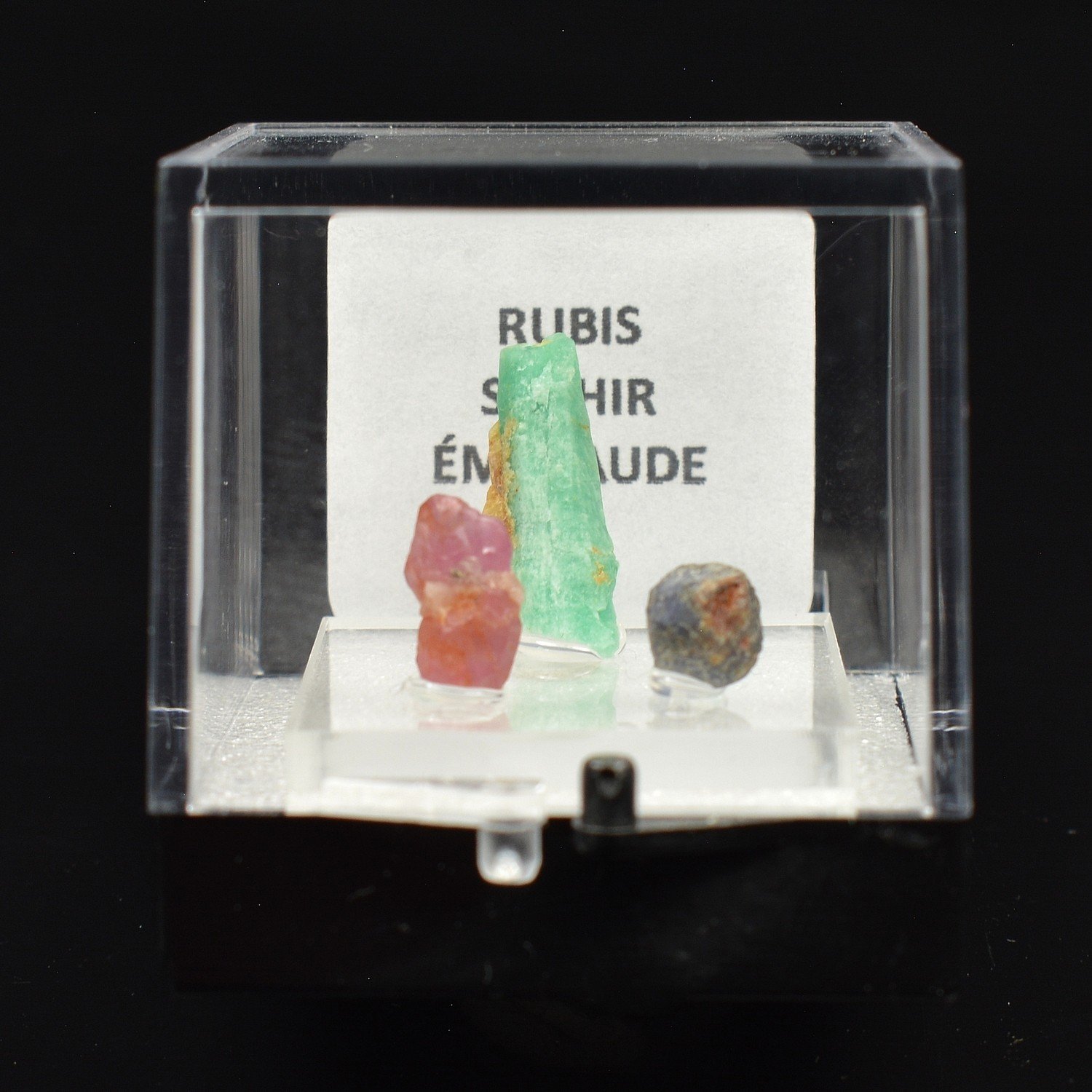 TRIO émeraude saphir rubis