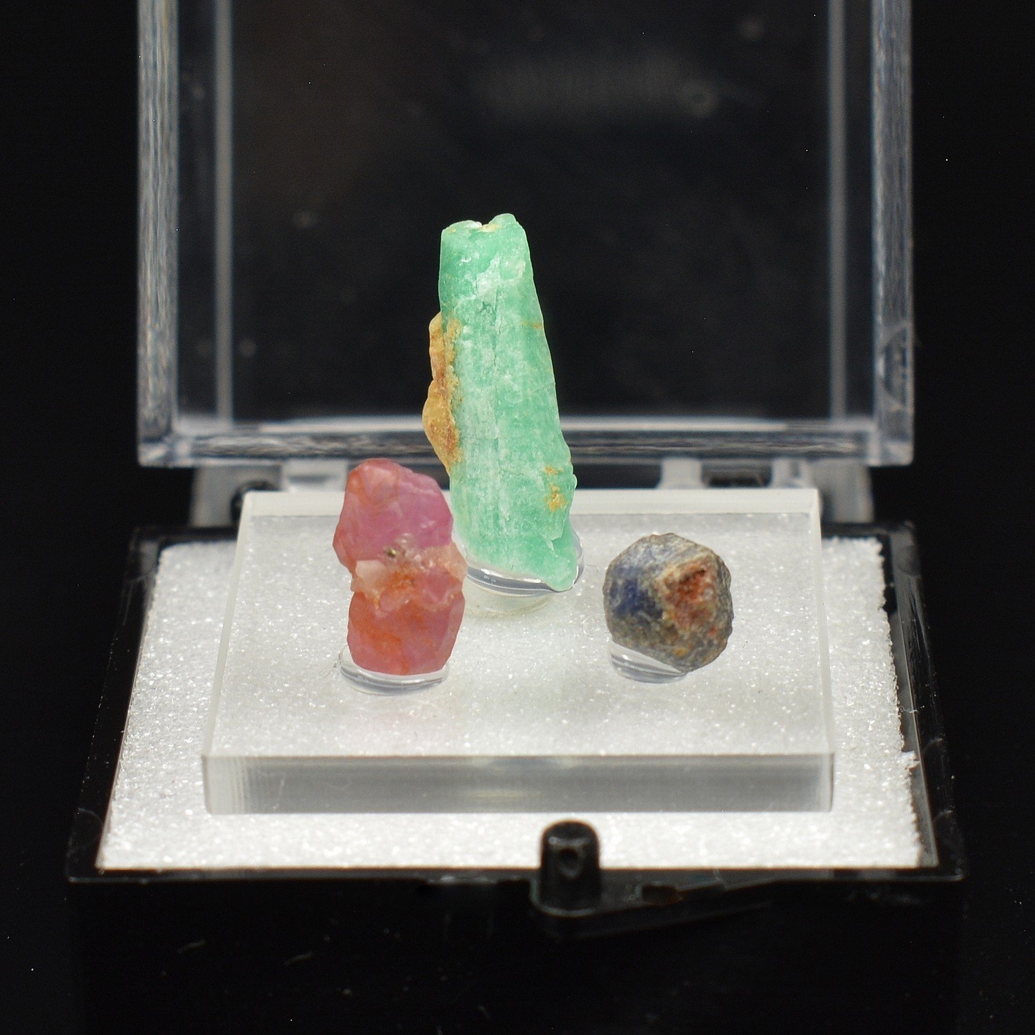 TRIO émeraude saphir rubis
