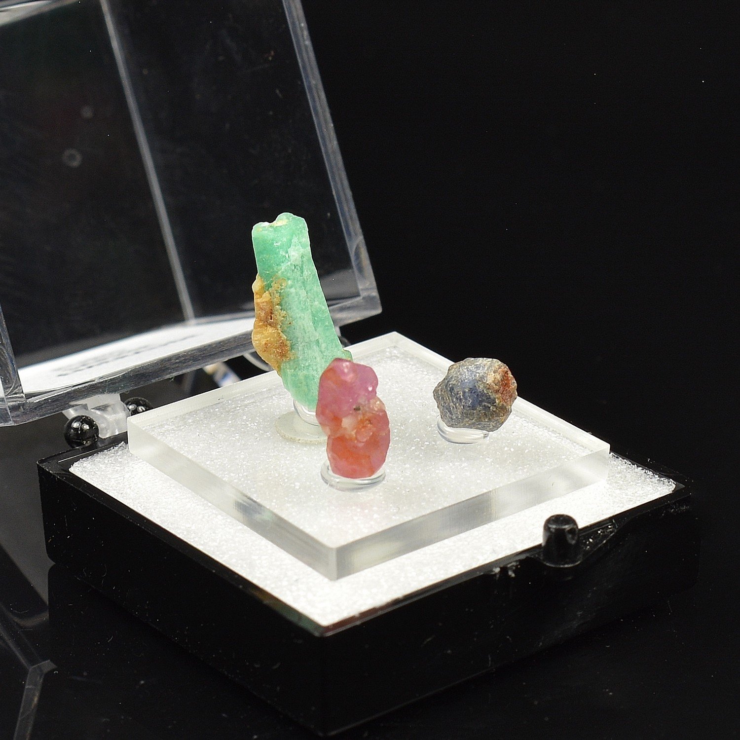 TRIO émeraude saphir rubis