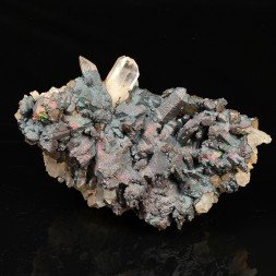 Goethite irisée (Turgite) sur quartz - Massif d'Itremo, Madagascar