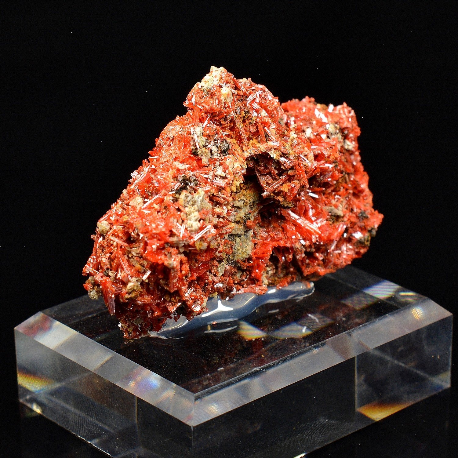 Crocoïte – Red Lead Mine, Tasmanie, Australie