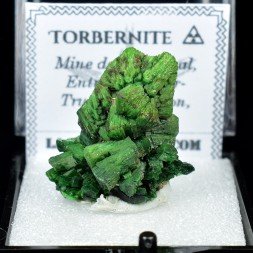 Torbernite - Margabal, Entraygues-sur-Truyères, Aveyron, France