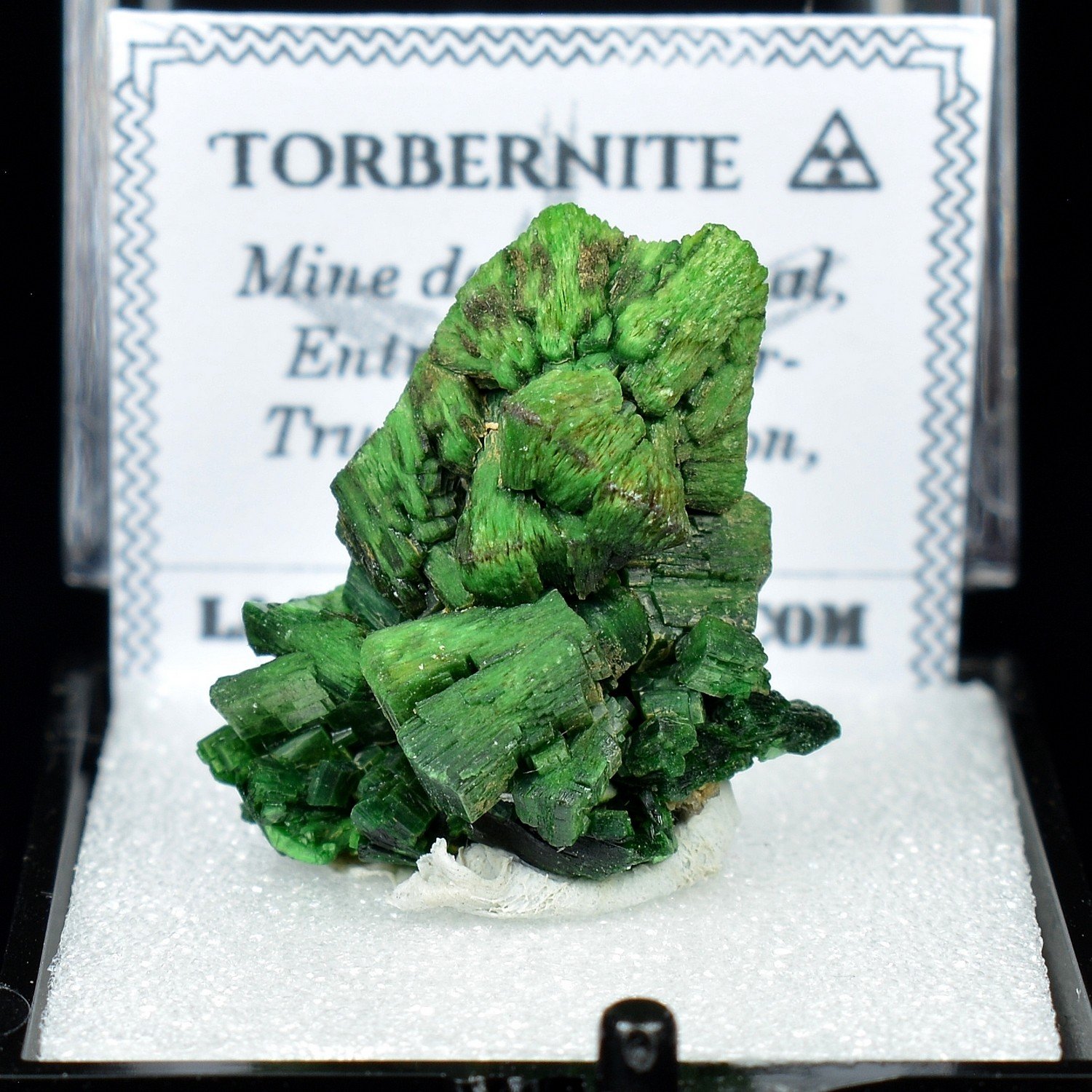 Torbernite - Margabal, Entraygues-sur-Truyères, Aveyron, France