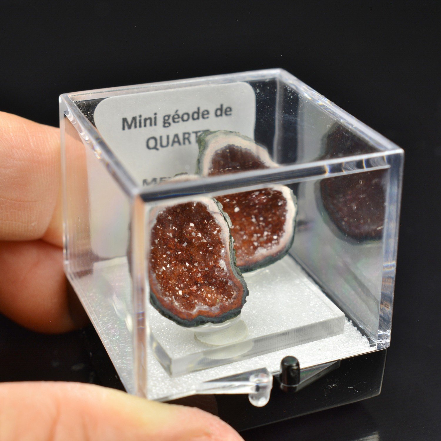 Quartz mini geode - Tabasco, Zacatecas State, Mexico