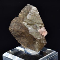 Pink Fluorite on Quartz - Aiguille du Moine, Haute-Savoie, France