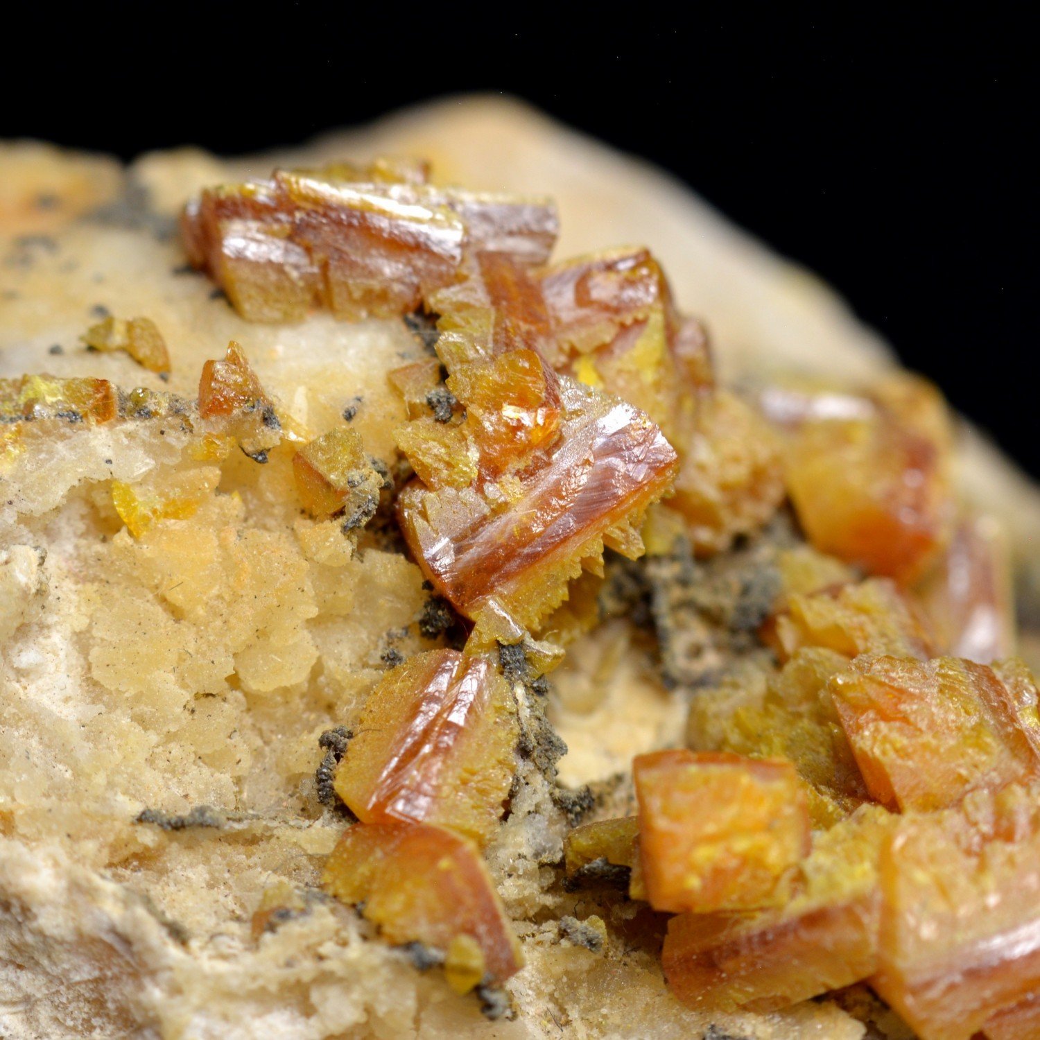 Wulfenite - Helena mine, Crna, Mezica, Slovenia