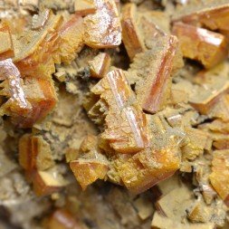 Wulfenite - Helena mine, Crna, Mezica, Slovenia