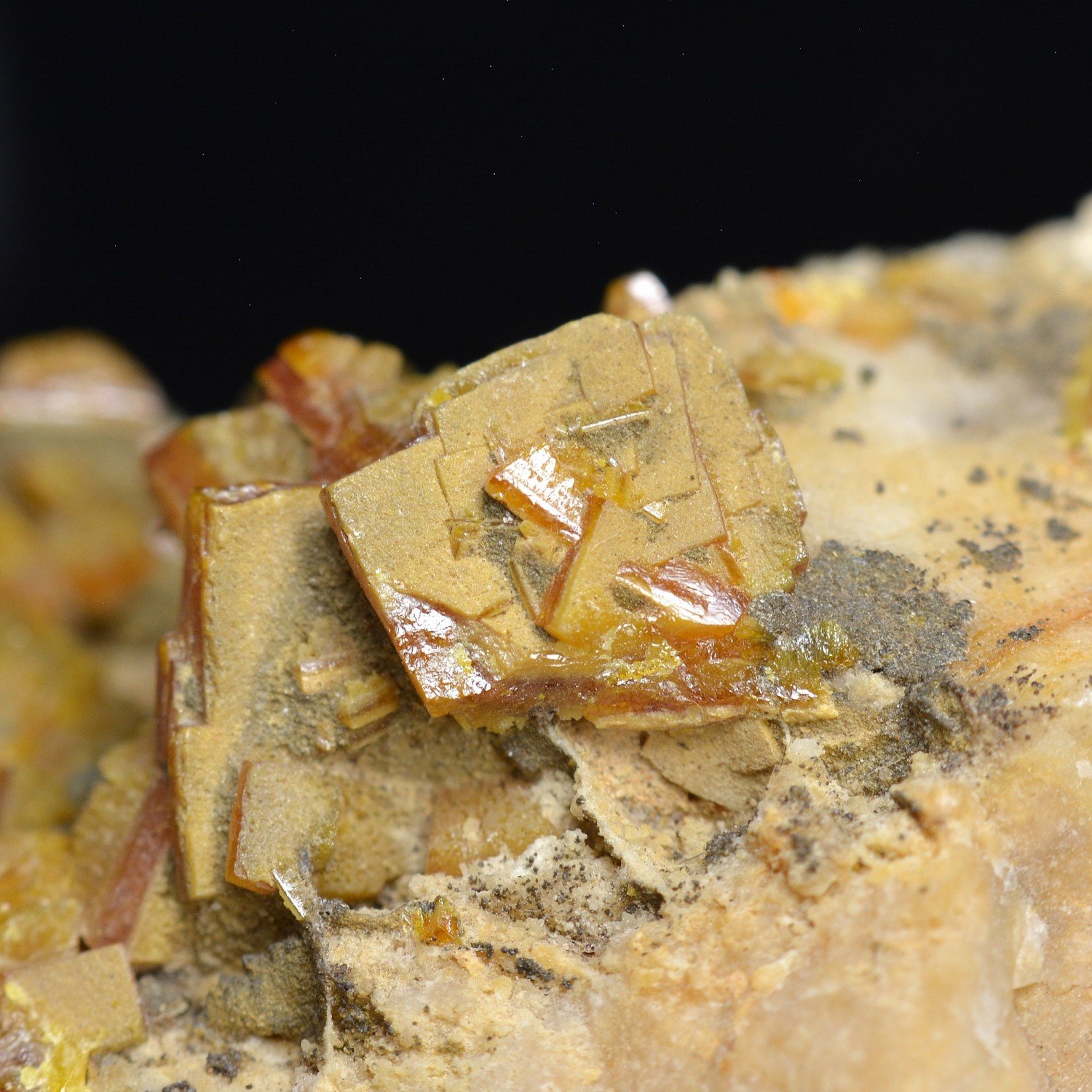 Wulfenite - Helena mine, Crna, Mezica, Slovenia