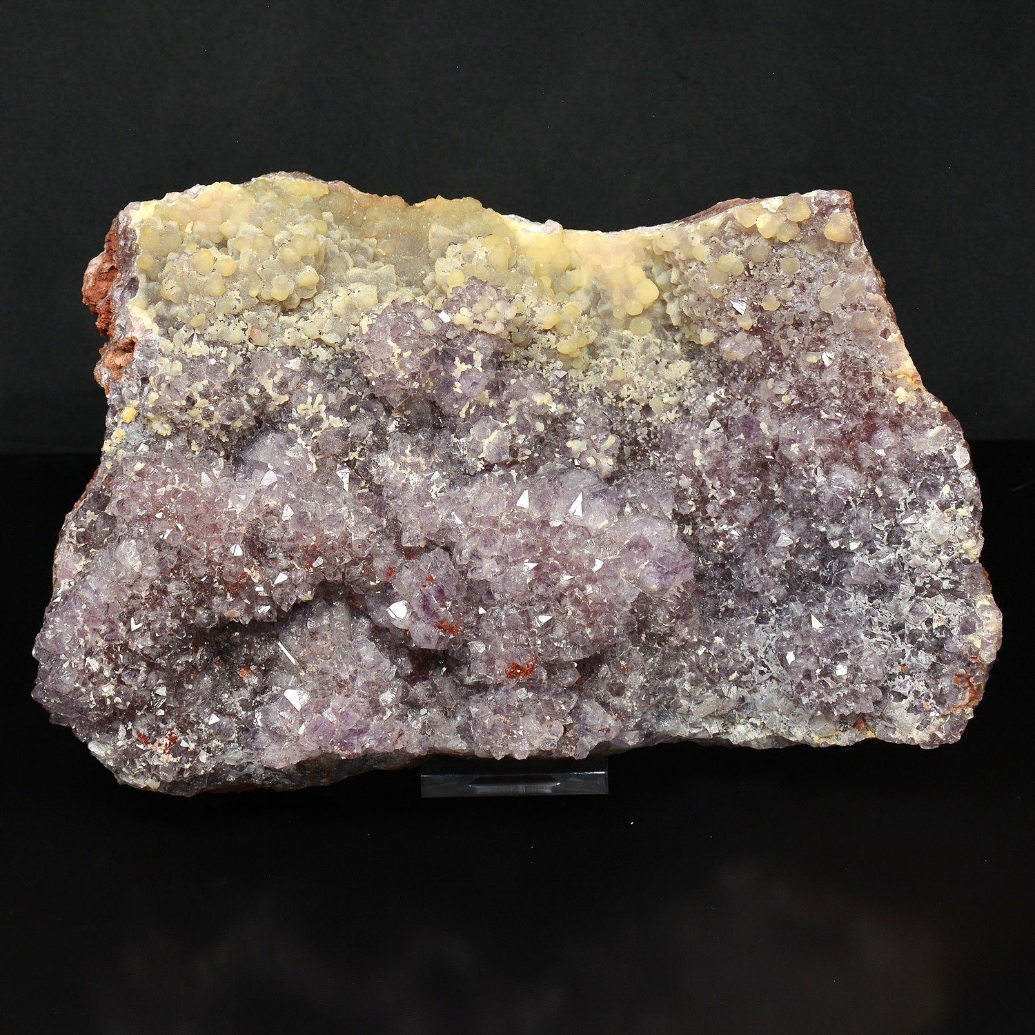 Amethyst and Calcite – Sidi Rahal, Morocco Amethyst and Calcite – Sidi Rahal, Morocco