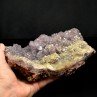 Améthyste et calcite – Sidi Rahal, Maroc