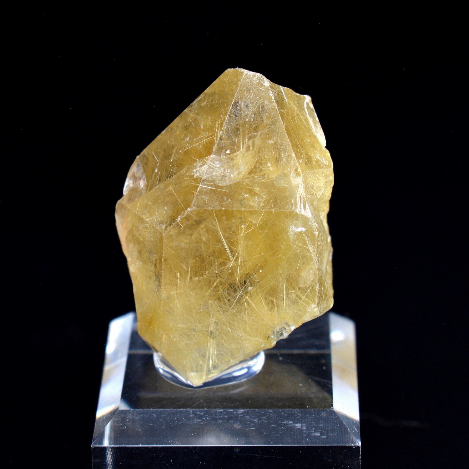 Quartz à inclusions de rutile - Novo Horizonte, Bahia, Brésil