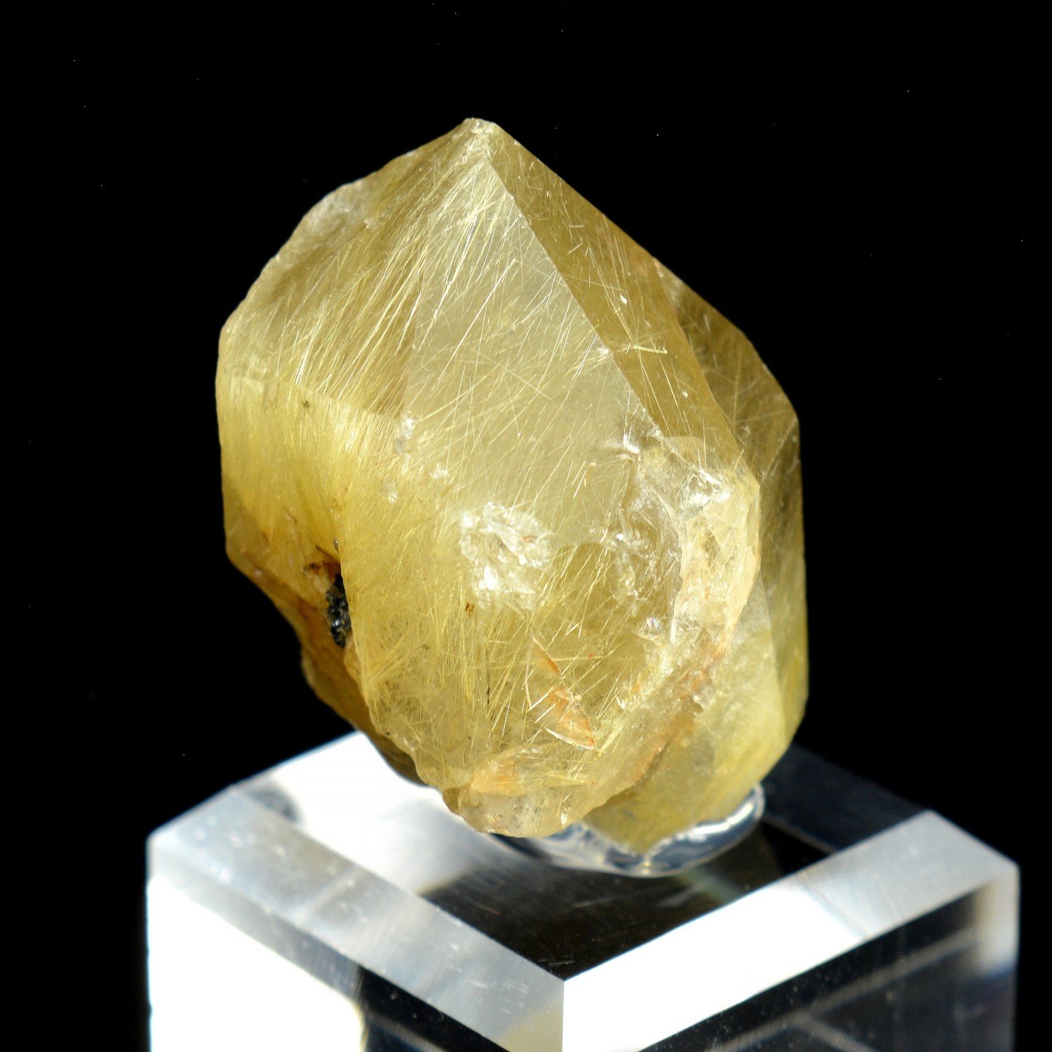 Quartz with rutile inclusions - Novo Horizonte, Bahia, Brazil