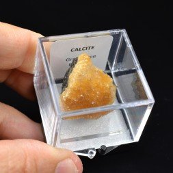 Orange calcite - Grabiszyce Quarry, Luban District, Poland