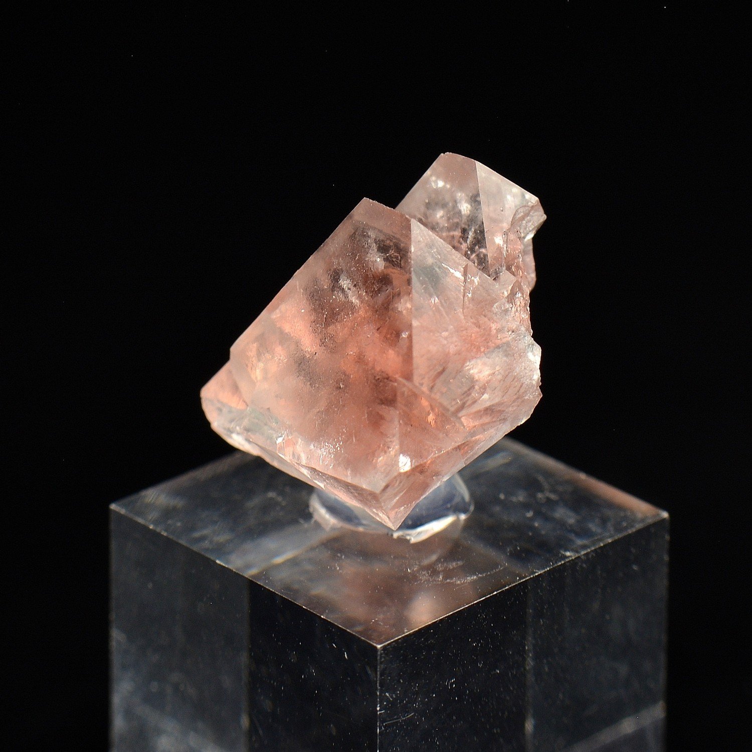 Pink Fluorite - Aiguille du Moine, Haute-Savoie, France