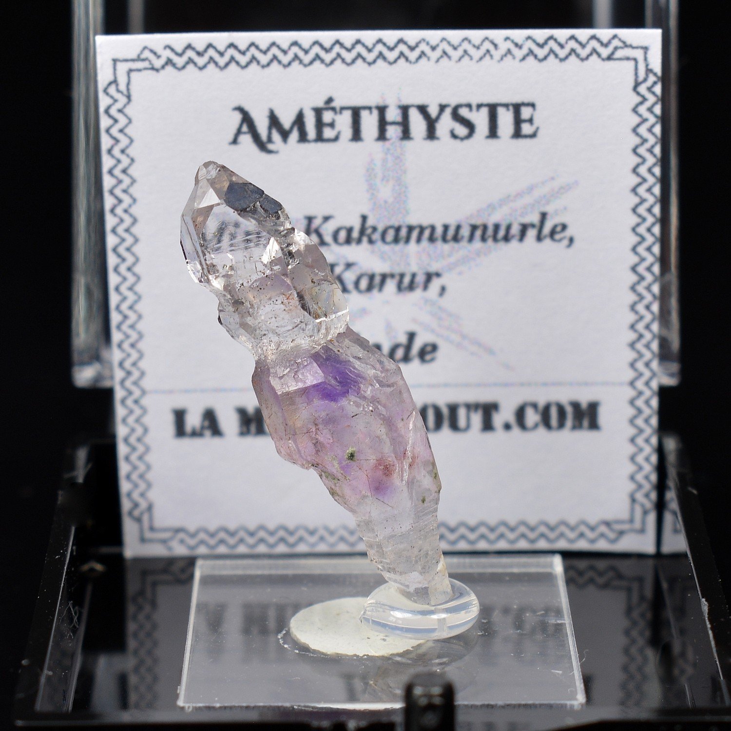 Amethyst Quartz - Kakamunurle Mine, Karur, India