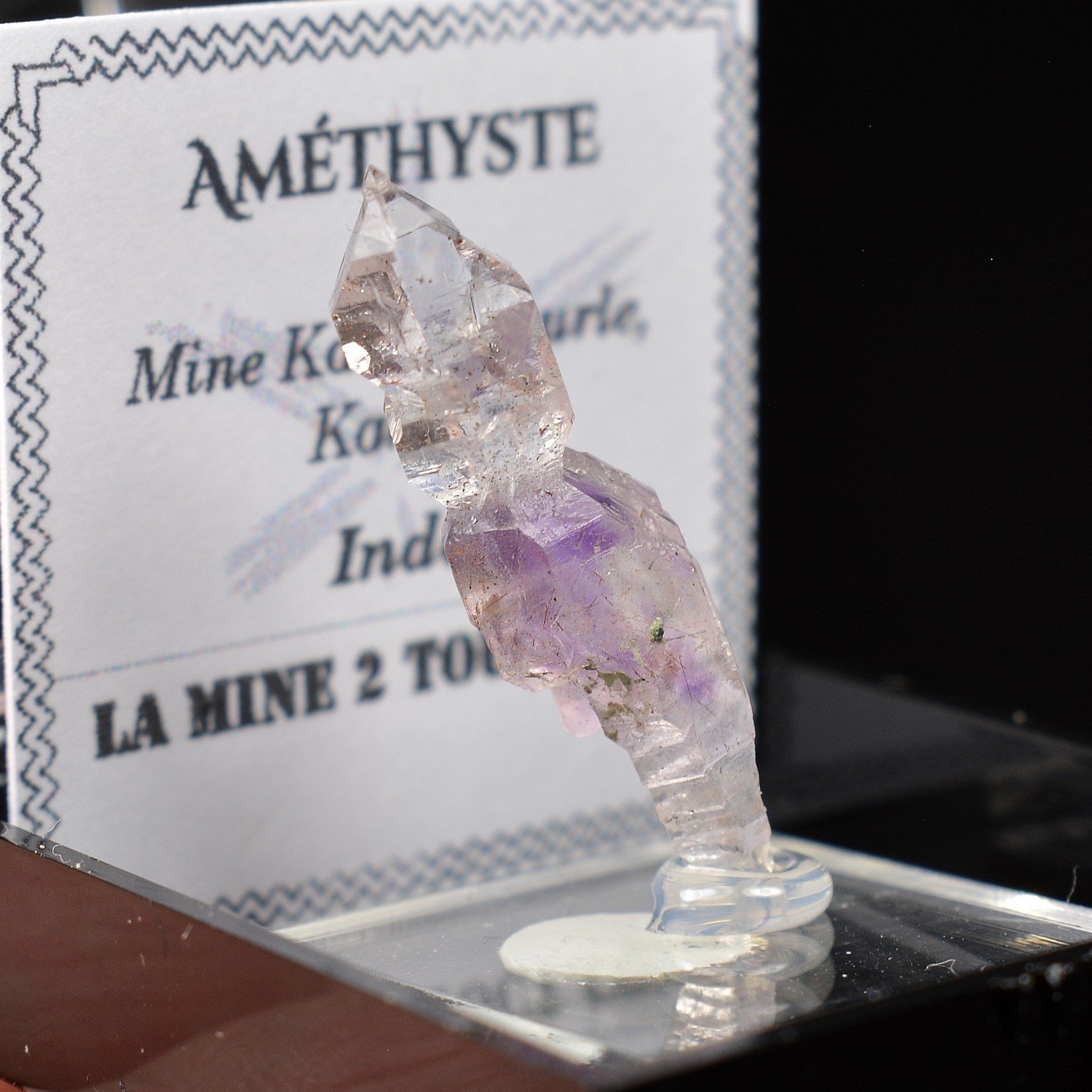 Amethyst Quartz - Kakamunurle Mine, Karur, India