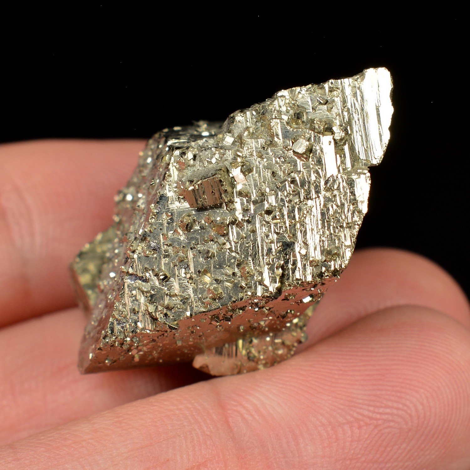Pyrite rhomboédrique – Mine Borieva, Madan, Bulgarie