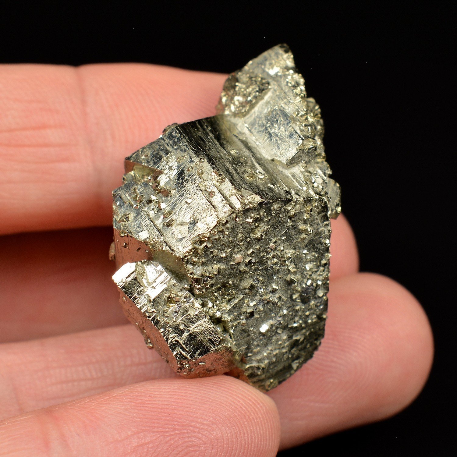 Rhombohedral pyrite – Borieva Mine, Madan, Bulgaria