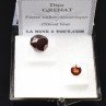 Garnet – DUO natural crystal and cut gemstone