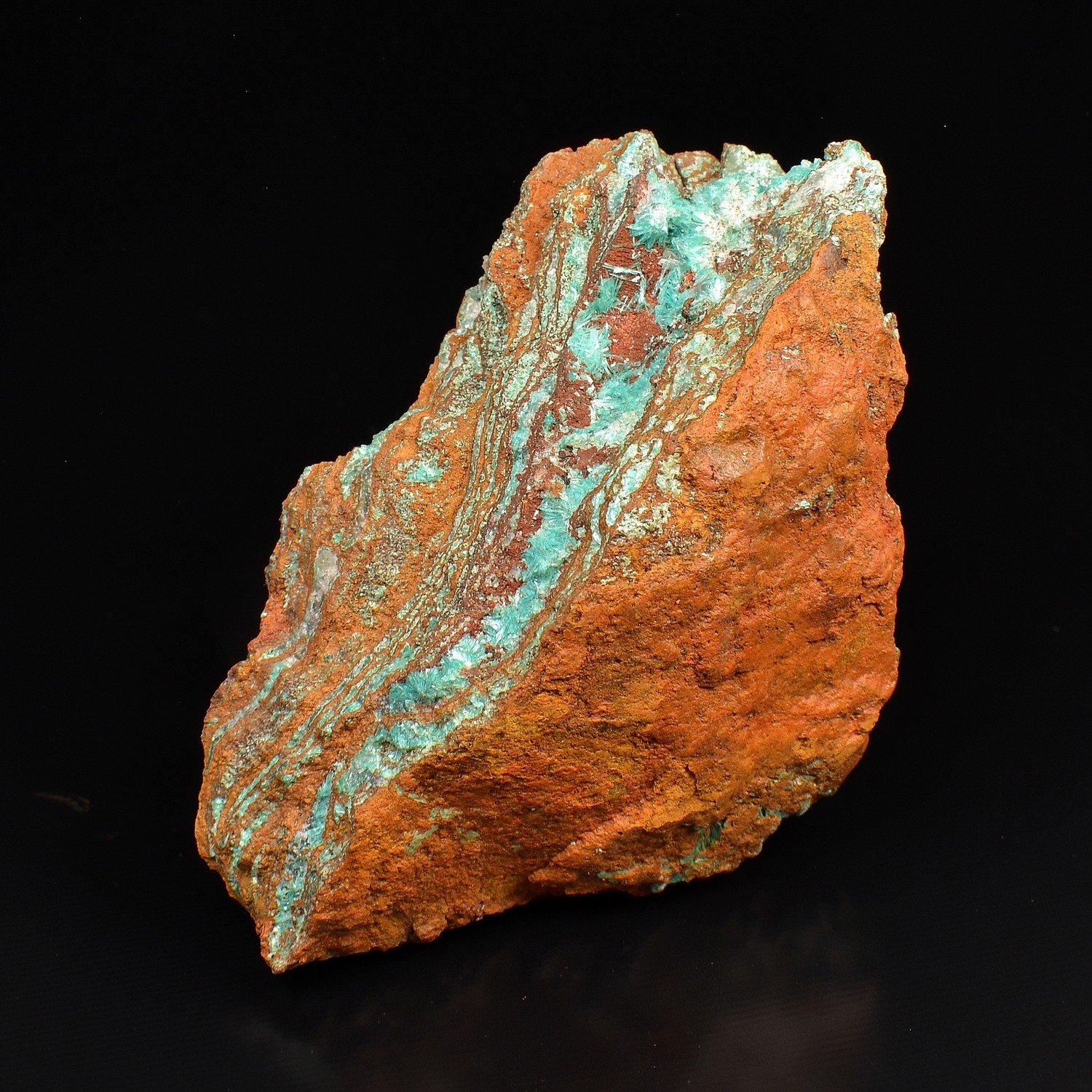 Aurichalcite et limonite – Mine Ojuela, Mapimí, Durango, Mexique